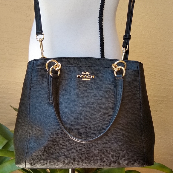 Coach Handbags - 20% Off! Coach Black Cross-grain leather Handbag